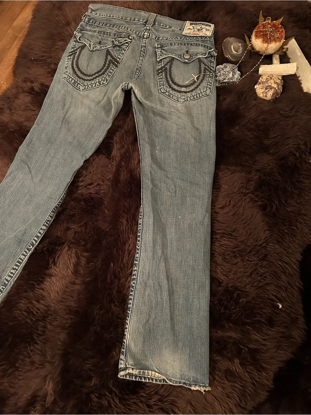 VINTAGE TRUE RELIGION SUPER T STRAIGHT LEG JEANS
